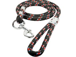 ペットケア ナイロンロープリーシュ 大型犬用 - XLサイズ (色は異なる場合があります)
